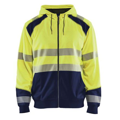 High vis hættetrøje High Vis Gul/Marineblå - Blåkläder