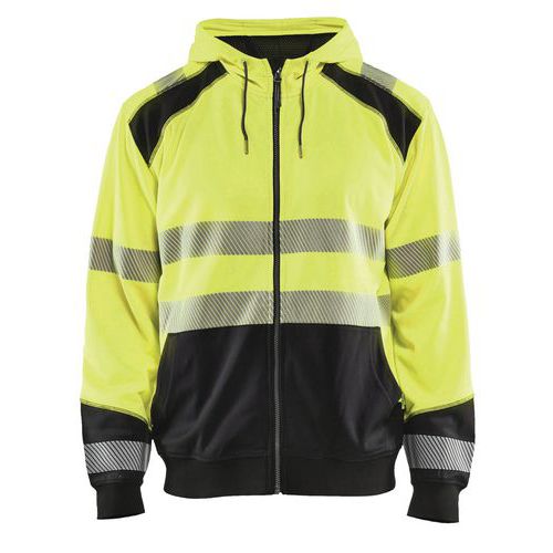 High vis hættetrøje High Vis Gul/Sort - Blåkläder