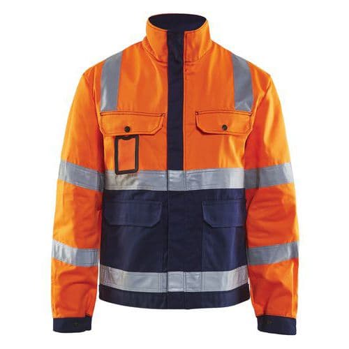 High Vis Arbejdsjakke High Vis Orange/Marineblå - Blåkläder