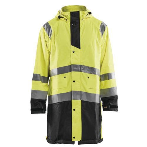 High Vis Regnjakke Level 1 High Vis Gul/Sort - Blåkläder