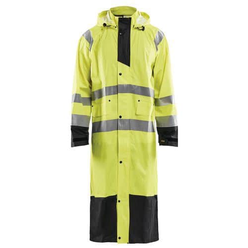 High Vis Regnjakke Level 1 High Vis Gul/Sort - Blåkläder