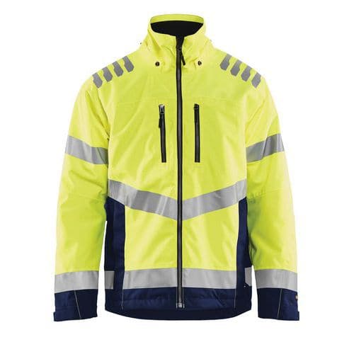 High Vis Letforet Vinterjakke High Vis Gul/Marineblå - Blåkläder