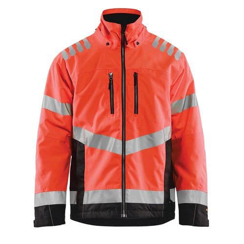 High Vis Letforet Vinterjakke High Vis Rød/Sort - Blåkläder