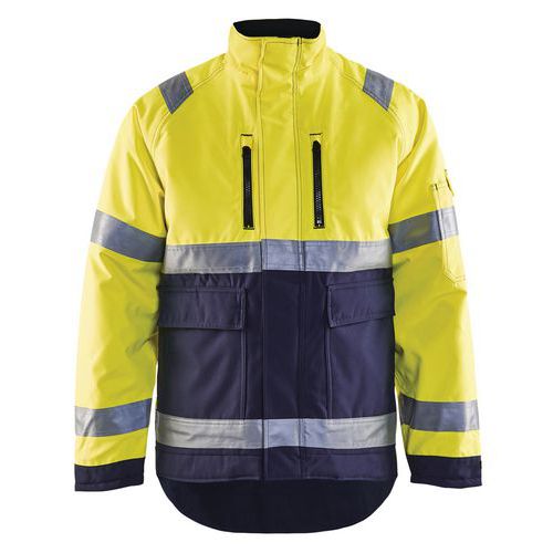 High Vis Vinterjakke High Vis Gul/Marineblå - Blåkläder