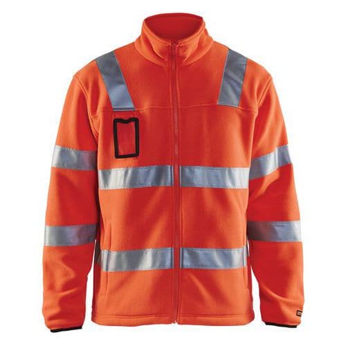 High Vis Fleecejakke High Vis Rød - Blåkläder