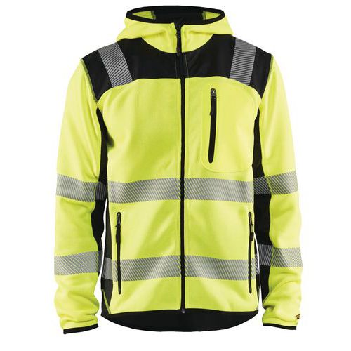 High Vis Strikket Softshell Jakke High Vis Gul/Sort - Blåkläder