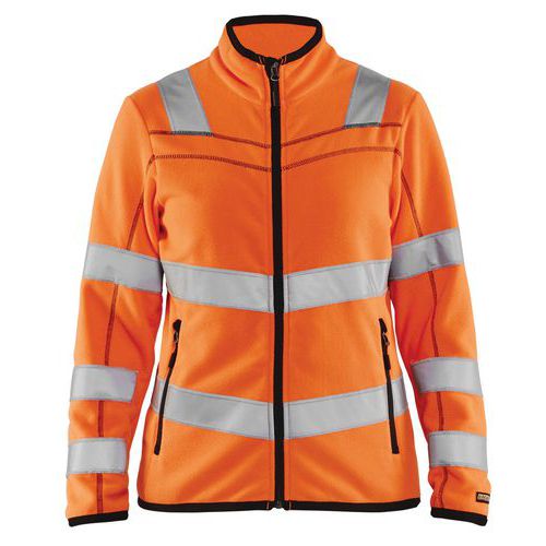 Dame High Vis Microfleece Jakke High Vis Orange - Blåkläder