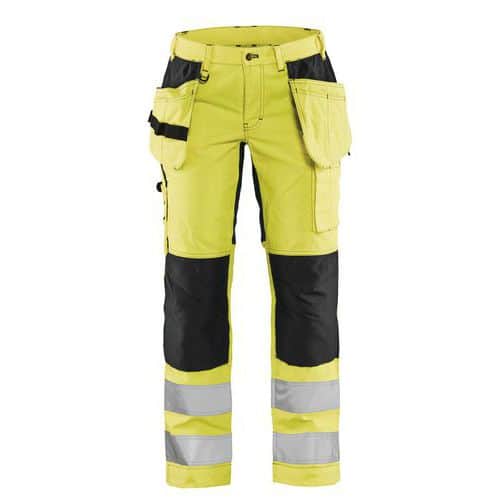 Dame High Vis Buks med stretch High Vis Gul/Sort - Blåkläder