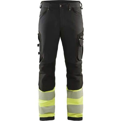 High vis buks 4-vejs stretch Sort/High Vis Gul - Blåkläder