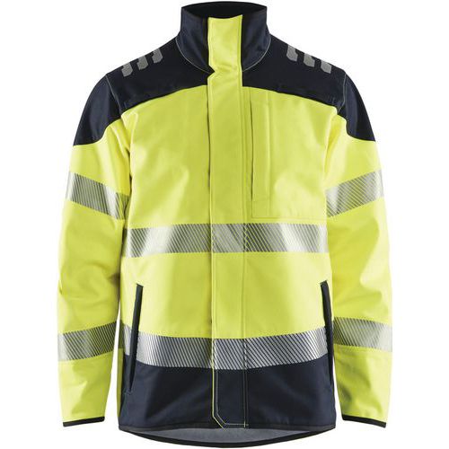 Multinorm Softshell Jakke Inherent High Vis Gul/Marineblå - Blåkläder