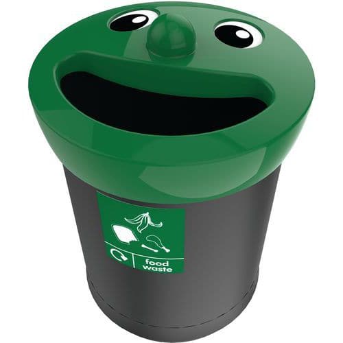 Papirkurv Smiley Face Bin 52L til madaffald Vepabins