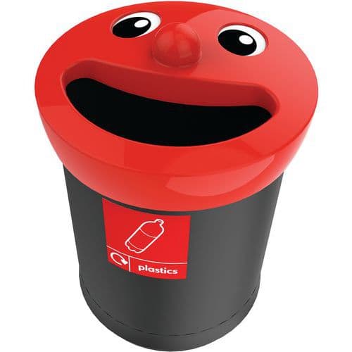 Papirkurv Smiley Face 52L plast Vepabins