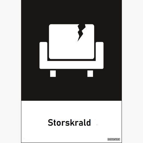 Mærkat Storskrald 120x120 mm