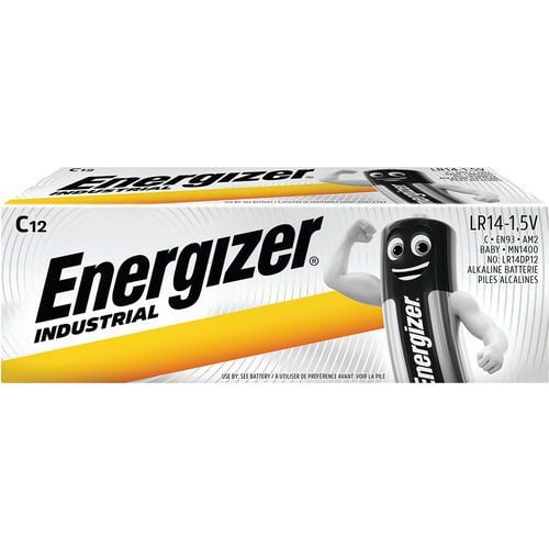 Industrielt alkalisk C/LR14-batteri - Pakke med 12 - Energizer