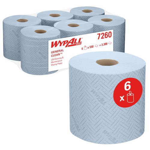 Blåt tørrepapir WypAll® L20 General Reach