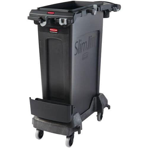 Rengøringsvogn Slim Jim sort Rubbermaid