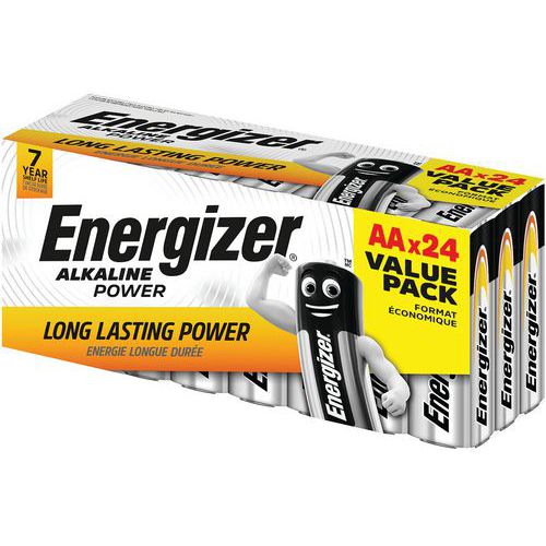 Power alkalisk AA-batteri value box - Pakke med 24 - Energizer