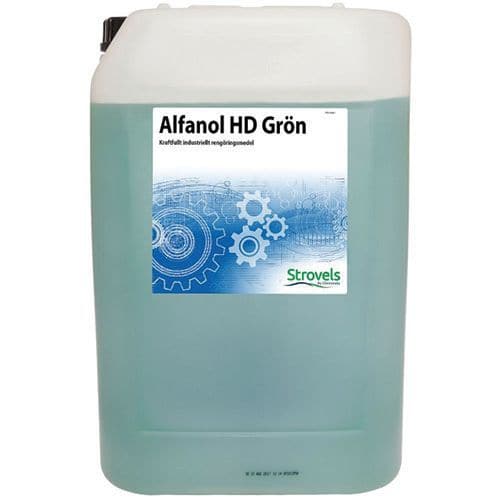 Groft rengøringsmiddel Strovels Alfanol HD Grøn 5-25 L - Strovels