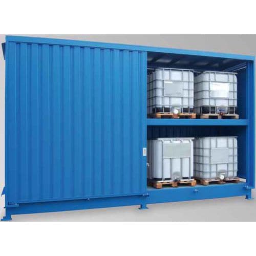 Isoleret miljøcontainer wsc-te.1-54/ktc, skydedøre - LaCont