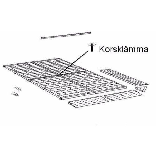 Korsklemme KK123, til arbejdsområde - LaCont