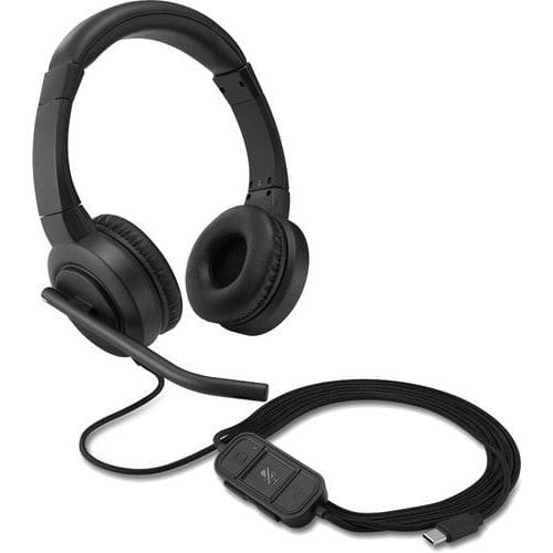 USB-C-tilsluttet On-ear-headset H1000 med hurtigknapper - Kensington