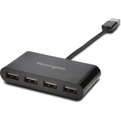 USB-A-tilsluttet 4-porters USB-A 2.0-hub - Kensington