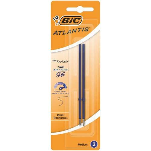 Refill Bic Atlantis Soft - pakke med 2 - Bic