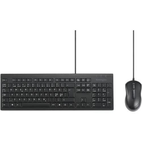 Kablet mus- og tastatursæt KM100 EQ - Kensington