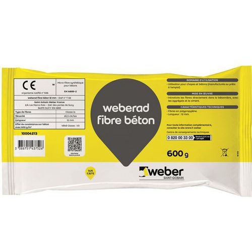 Fiberbeton 12 mm Weberad - 600 g - Weber Saint Gobain