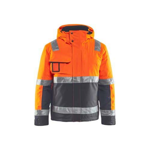 High Vis Arbejdsjakke High Vis Orange/Mellemgrå - Blåkläder