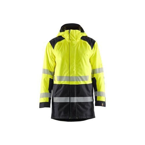 High Vis Vinterparkajakke High Vis Gul/Sort - Blåkläder