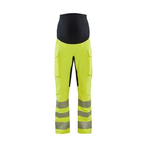 Graviditets High Vis Buks 4-vejs stretch High Vis Gul/Sort - Blåkläder