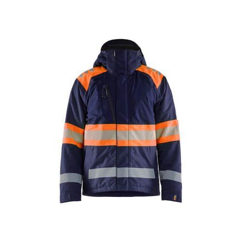 High Vis Vinterjakke Marineblå/High Vis Orange - Blåkläder