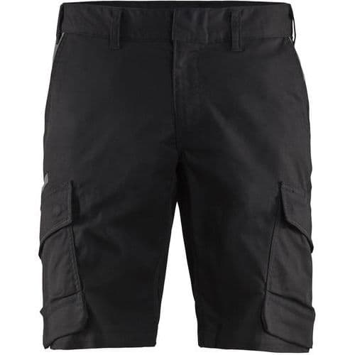 Industri shorts med stretch Sort/High Vis Gul - Blåkläder