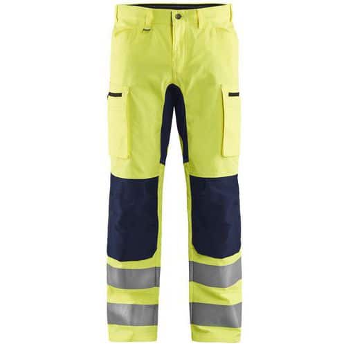 High Vis Buks med stretch High Vis Orange/Mellemgrå - Blåkläder