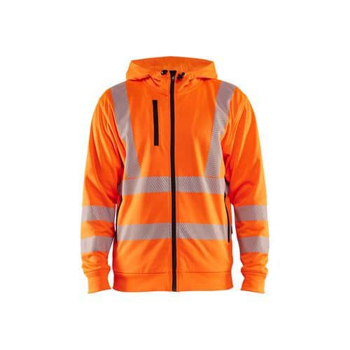 High vis Hættetrøje Full zip High Vis Gul - Blåkläder