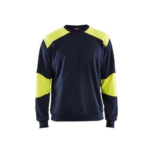 Brandhæmmende Sweatshirt Inherent Marineblå/High Vis Gul - Blåkläder