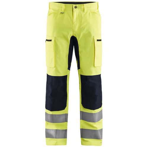 High Vis Buks med stretch High Vis Gul/Mellemgrå - Blåkläder