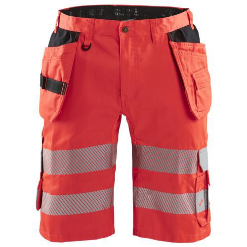 High Vis Shorts med stretch High Vis Rød - Blåkläder