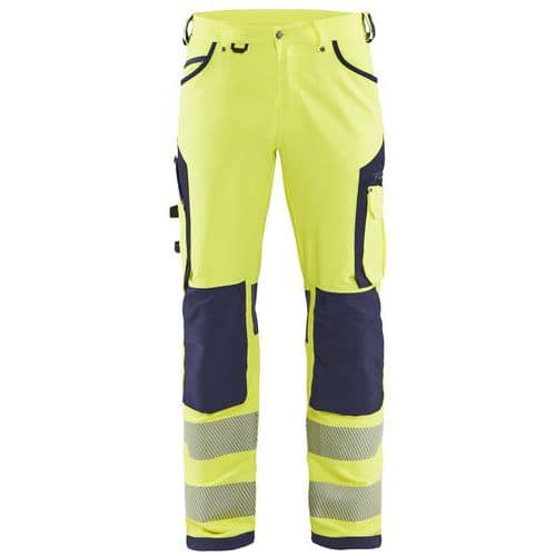 High vis buks 4-vejs stretch High Vis Orange/Marineblå - Blåkläder