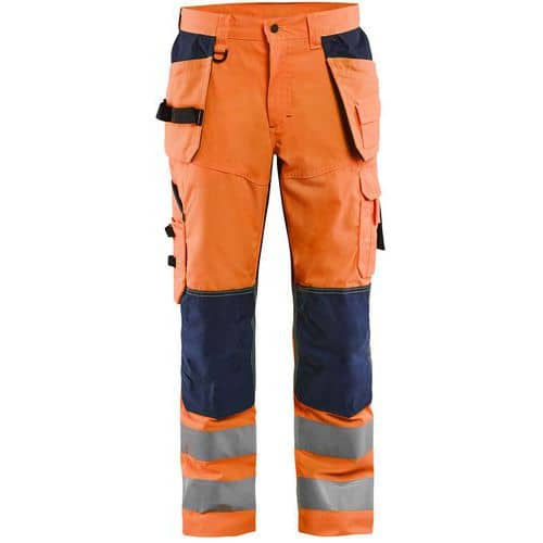 High Vis Buks med ventilation High Vis Orange/Marineblå - Blåkläder